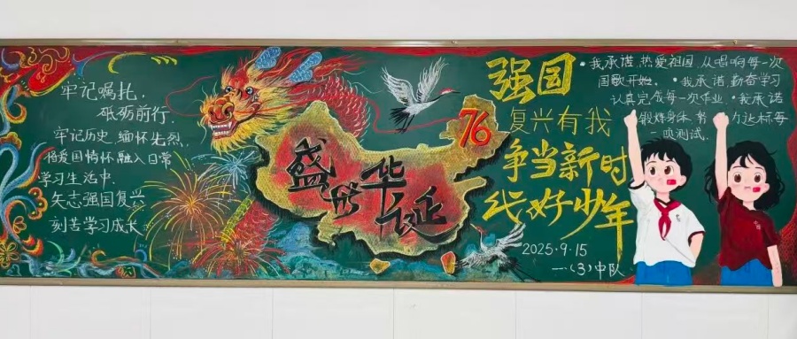 强国复兴有我 争当新时代好少年——江苏省徐州市铜山区北京路小学关工委举办黑板报评比活动