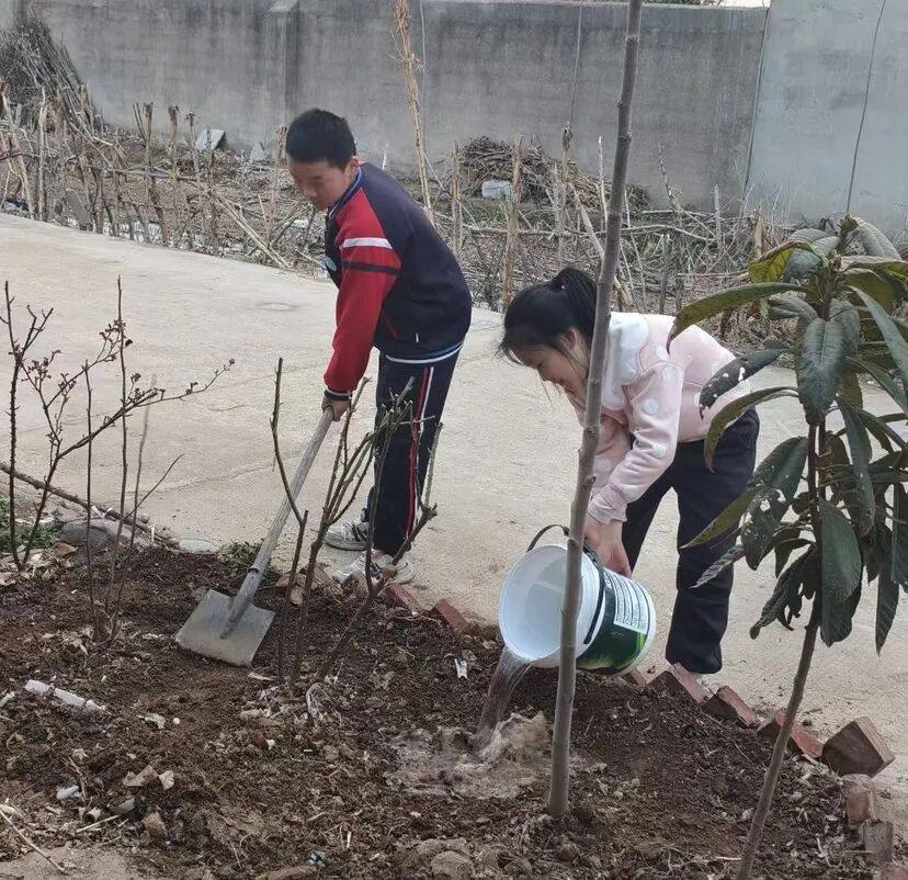 “植”此青绿 共赴未来——山东省临沂市河东区八湖镇刘店子石拉渊小学开展植树节主题系列活动