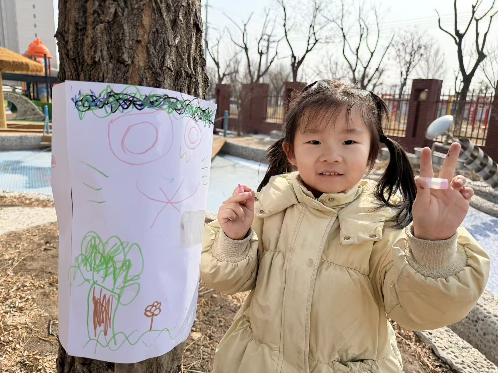 春植新绿 童护自然——内蒙古自治区赤峰市元宝山区第六幼儿园关工委组织幼儿开展护绿行动