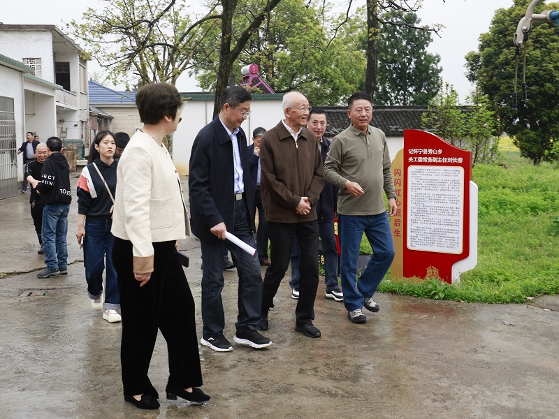 安徽省关工委主任张俊、常务副主任郎涛一行到怀宁县开展“新春进千委 三级下基层”调研活动
