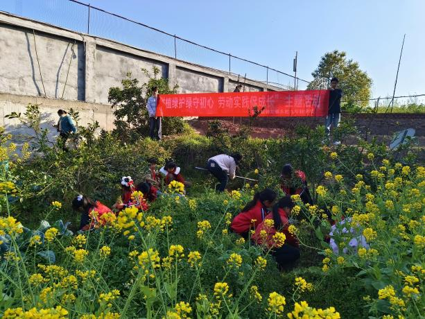 四川省自贡市富顺县骑龙镇永胜九年制学校开展植树节主题实践活动