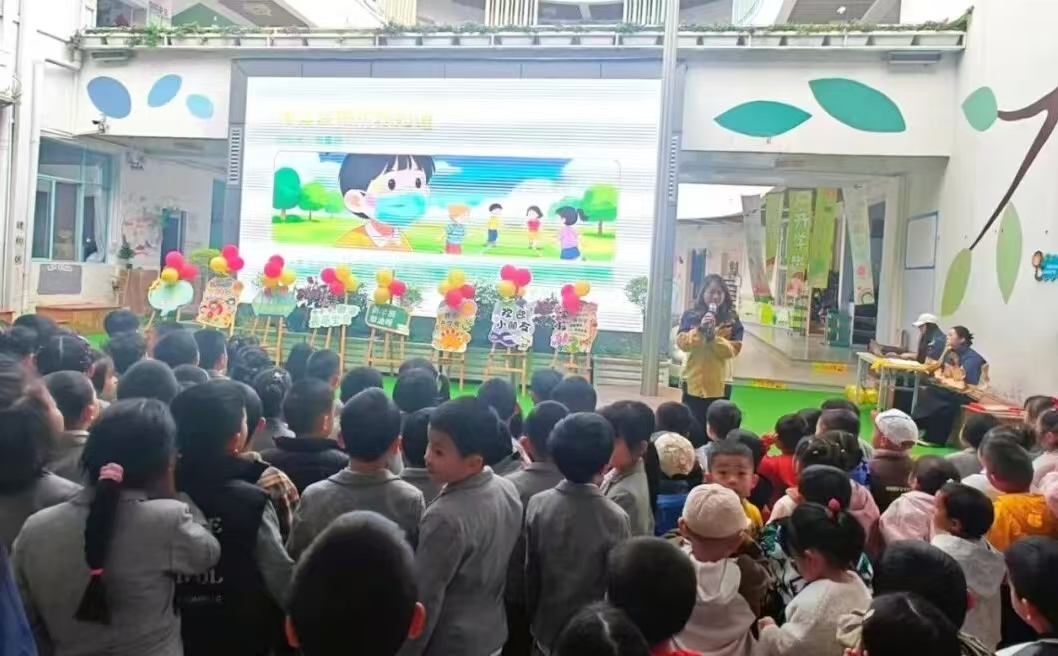 四川省凉山州西昌市东风幼儿园关工委开展预防春季传染病宣讲活动