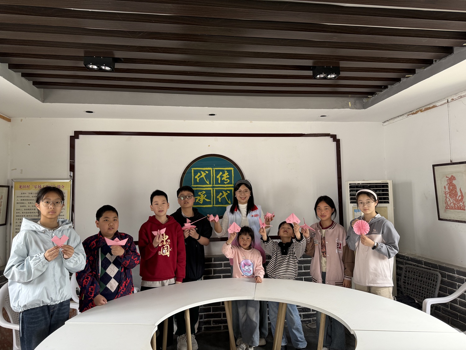 江苏省徐州市经开区徐庄镇龙田村关工委开展趣味折纸主题实践活动