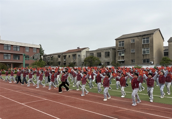 展少年风采，扬运动精神——江苏省徐州市铜山区汉王镇北望小学关工委组织学生积极参加镇广播操比赛