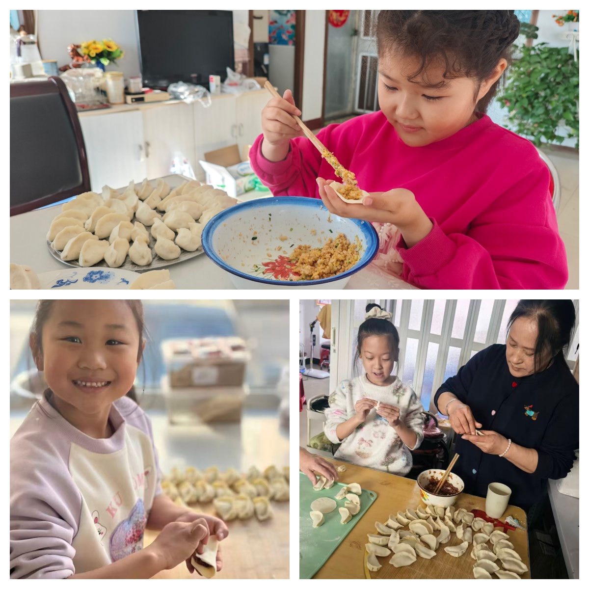 平矿一小“冬至饺香融劳育，童心筑梦传文化”冬至劳动教育活动照片拼图1.jpg