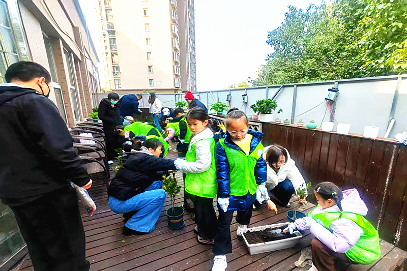 江苏省南京市浦口区江浦街道华光社区关工委开展“巧手焕新颜，静待栀子开”植树节主题活动(2).png