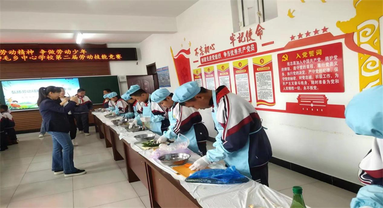 黑龙江省鸡西市恒山区柳毛乡中心校关工委举办第二届劳动技能比赛