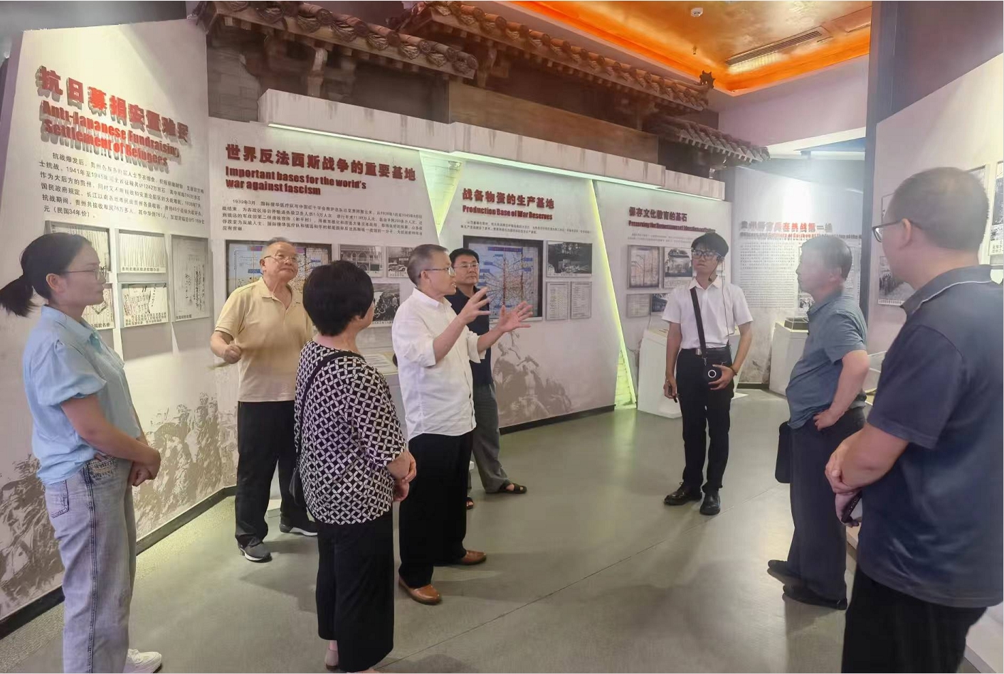 黔南州关工委到独山县开展抗战文化工作调研指导