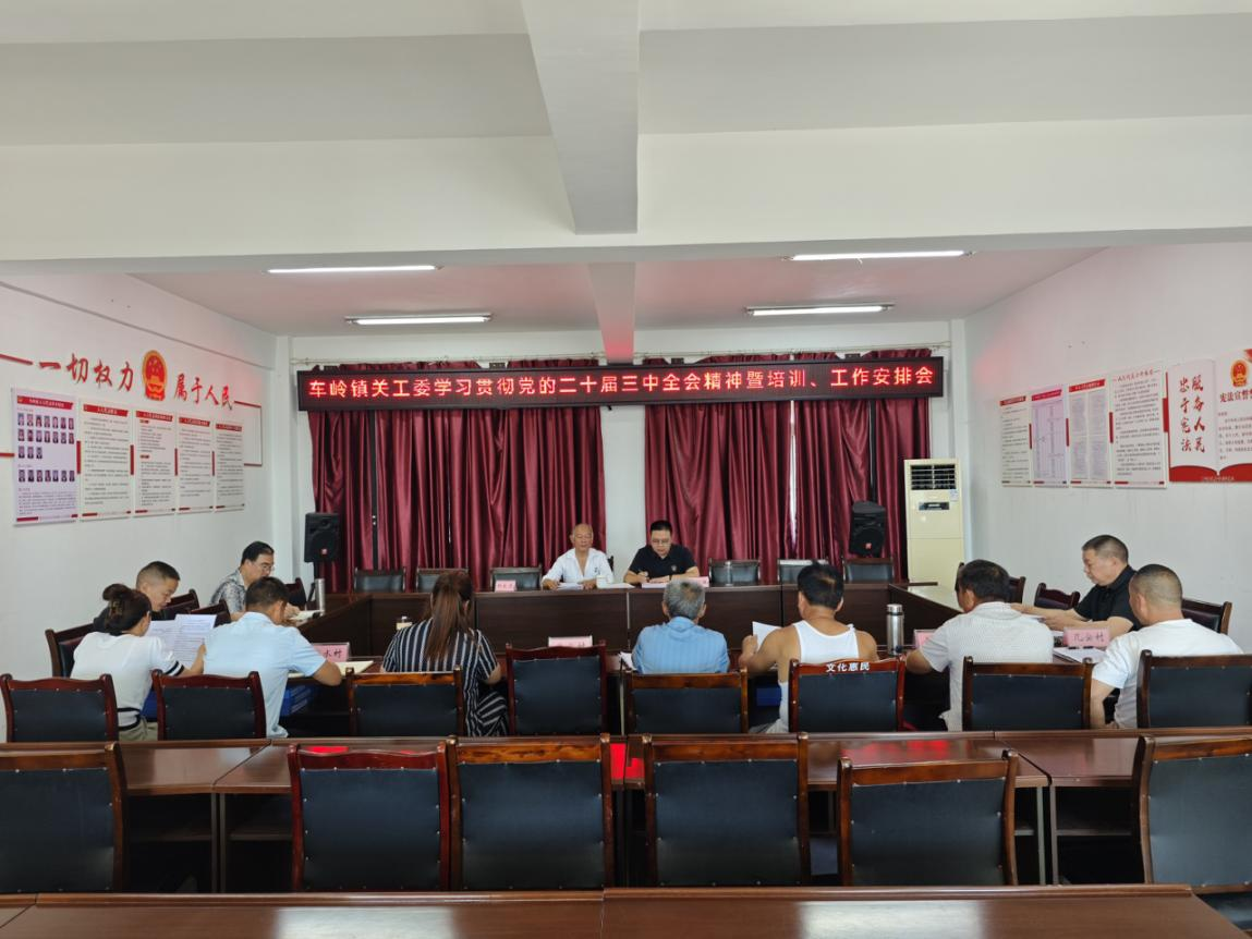 四川省雅安市名山区车岭镇关工委学习贯彻党的二十届三中全会精神