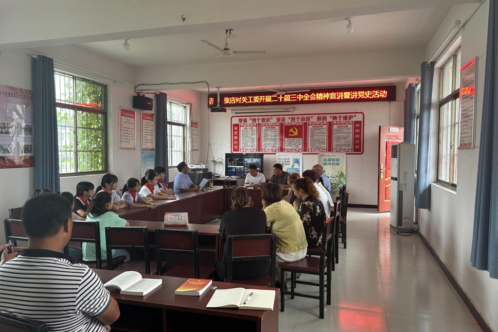 安徽省阜阳市阜南县张店村关工委开展宣讲二十大三中全会精神暨讲党史活动