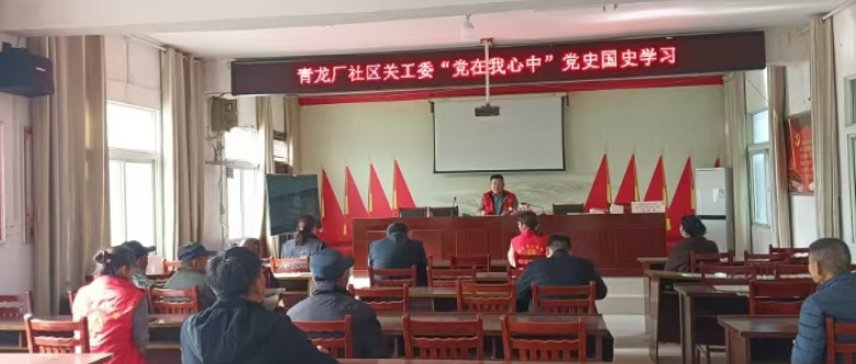 安徽省合肥市肥东县白龙镇青龙厂社区关工委开展“党在我心中”党史国史学习