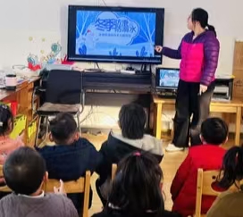 江苏省徐州市铜山区汉王镇北望幼儿园关工委开展冬季防滑冰、防溺水安全教育活动