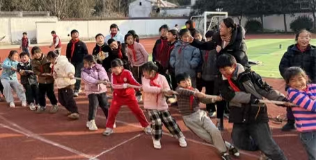 江苏省徐州市铜山区汉王镇虎腰小学关工委举行冬季三项比赛活动