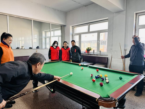 黑龙江省牡丹江市阳明区桦林镇桦西社区关工 小组举办“老党员”杯第二届乒、台球友谊争霸赛