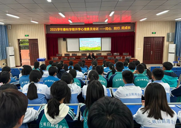 同心同行同成长——四川省凉山州宁南县三峡白鹤滩学校关工委开展2025年春季学期心理健康培训
