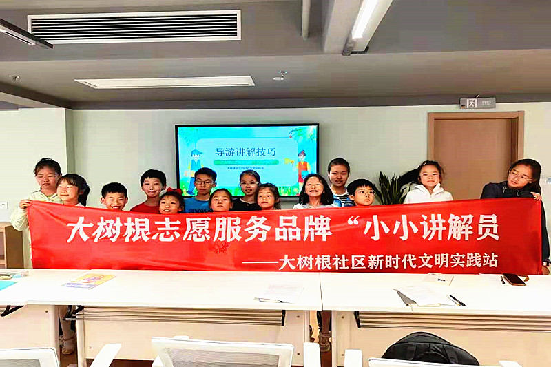 江苏省南京市玄武区玄武门街道大树根社区关工委开展“小小讲解员”培训课