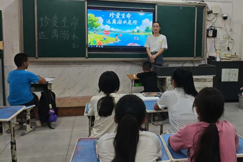 安徽省阜阳市阜南县于集乡中心小学关工委开展“防溺水”主题教育活动