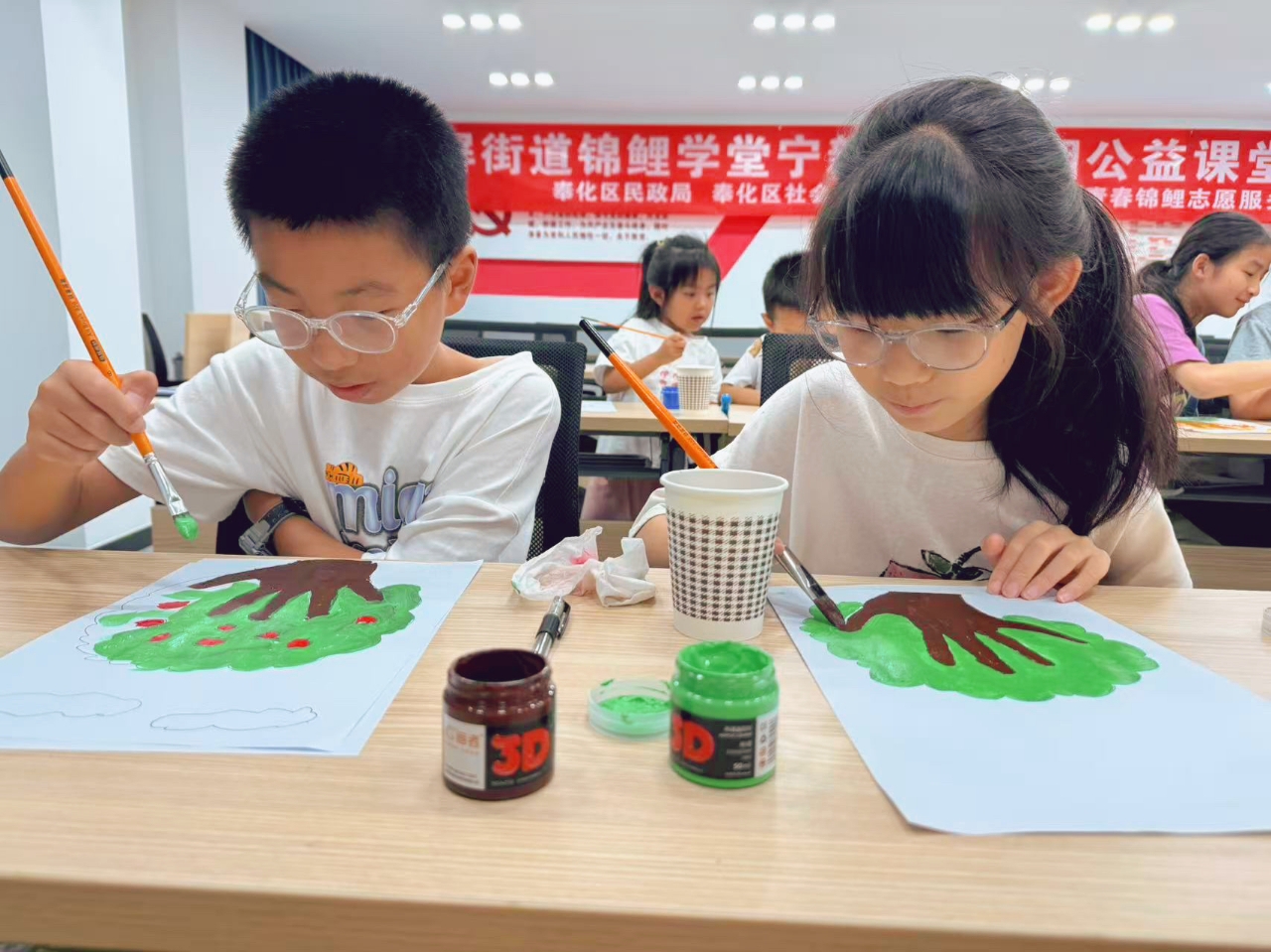 浙江省宁波市奉化区锦屏街道宁新社区暑期“假日学校”“书海拾贝”公益课堂开课