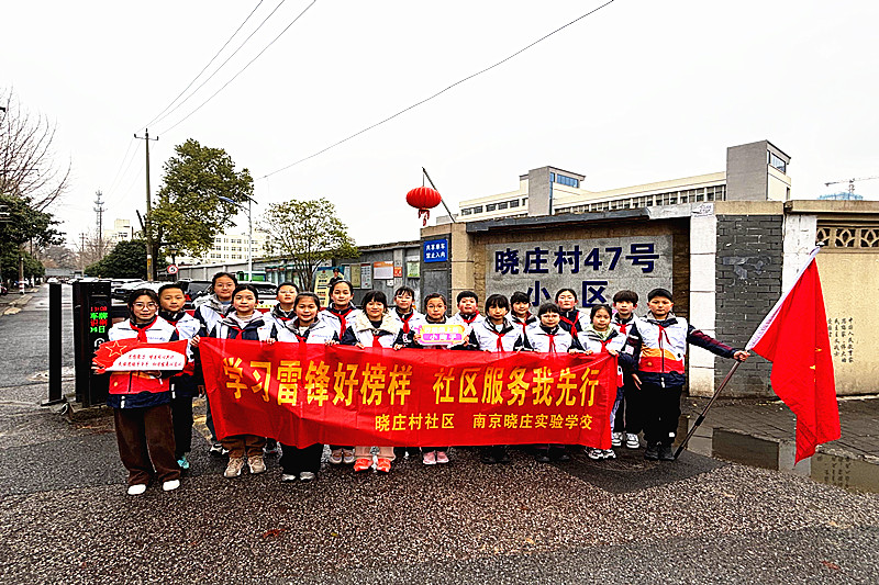 1741316563581046.jpg 江苏省南京市栖霞区燕子矶街道晓庄村社区关工委组织开展“校社共建学雷锋”志愿服务活动(3).jpg