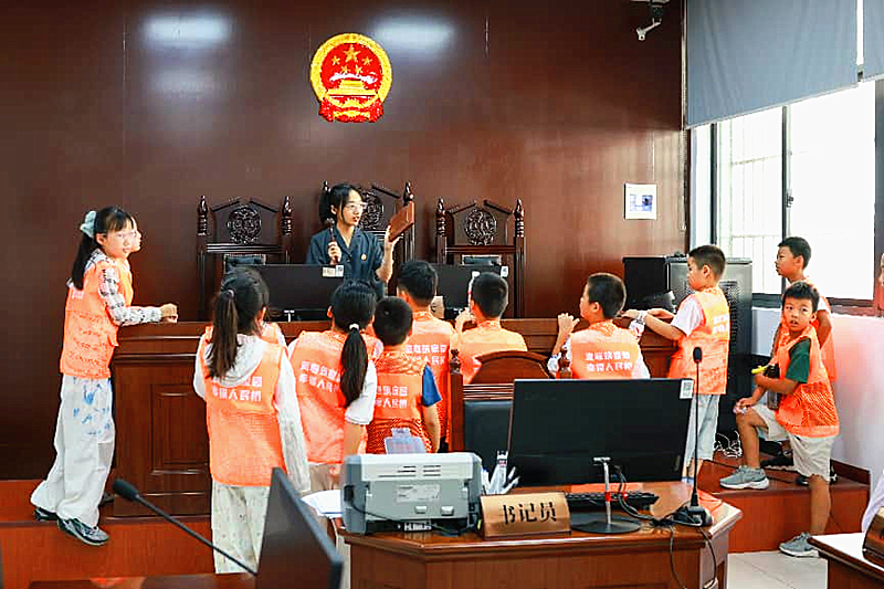 江苏省南京市浦口区江浦街道人民桥社区关工委开展“童眼看法院 童心向法治”主题活动(1).png